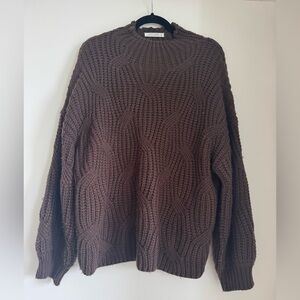 12th Tribe Chocolate Knit Sweater